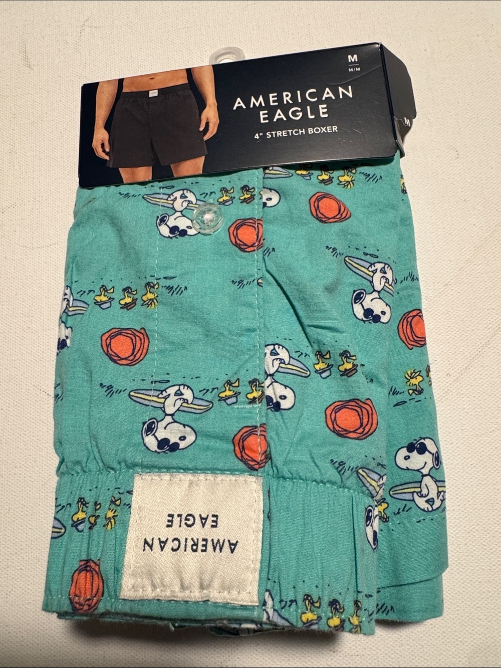 Snoopy Boxers Mens Medium American Eagle Beach